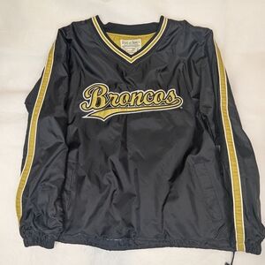 Vintage Steve & Barry's Denver Broncos Thermal Lined Pullover Windbreaker